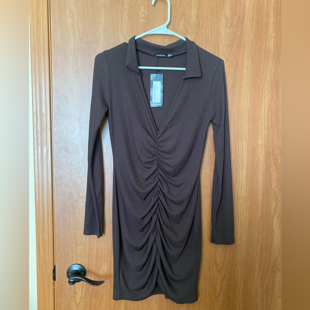 Long sleeve mini dress